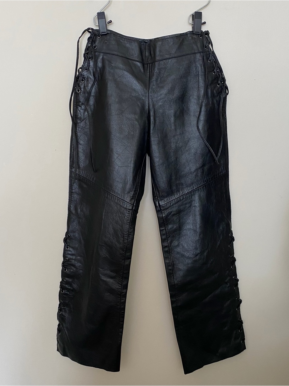 danier leather lace-up pants